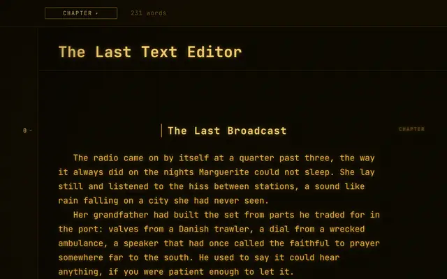 The Amber theme
