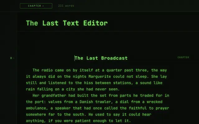 The Phosphor Green theme