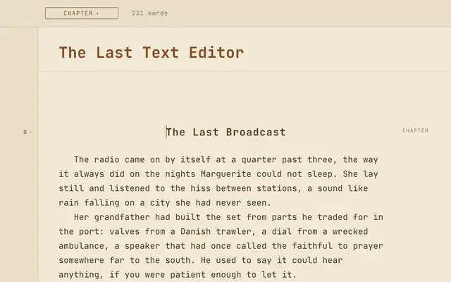 The Sepia theme