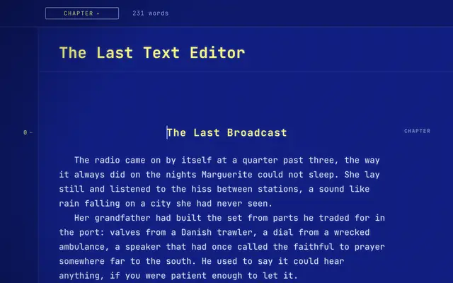 The Word Blue theme